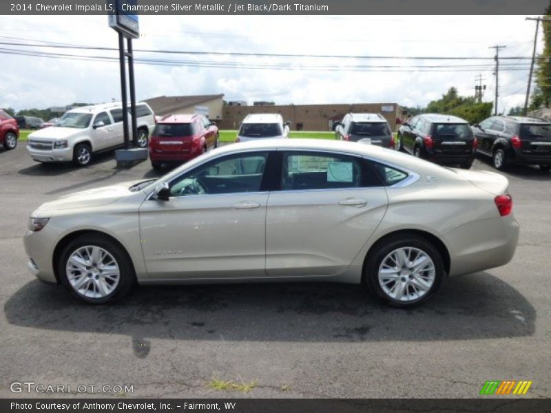 Champagne Silver Metallic / Jet Black/Dark Titanium 2014 Chevrolet Impala LS