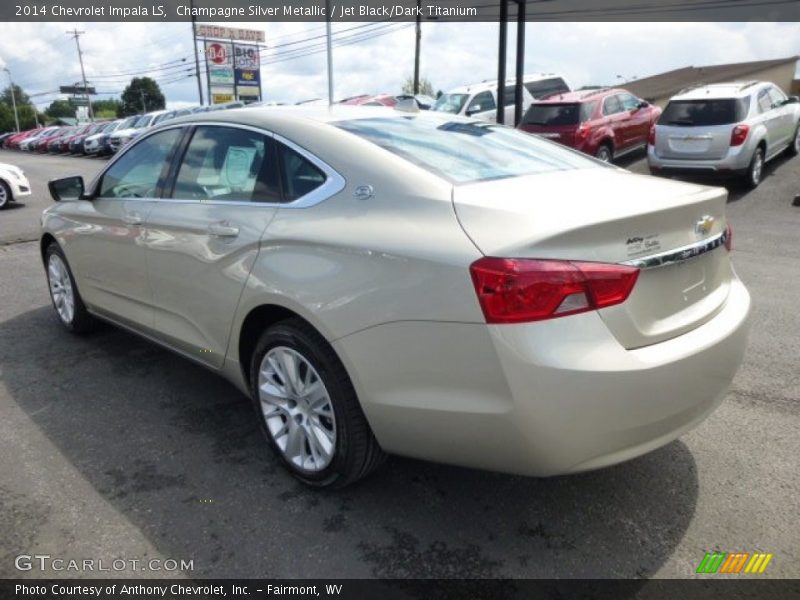 Champagne Silver Metallic / Jet Black/Dark Titanium 2014 Chevrolet Impala LS