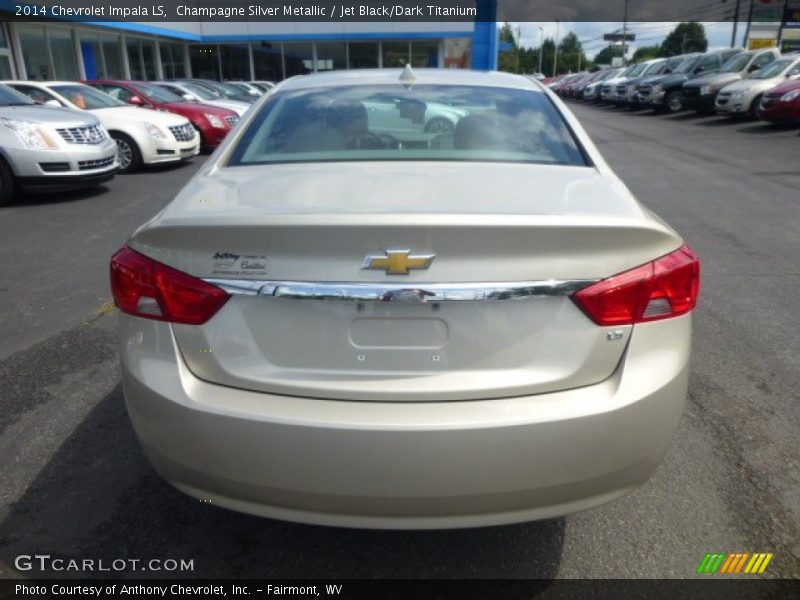 Champagne Silver Metallic / Jet Black/Dark Titanium 2014 Chevrolet Impala LS