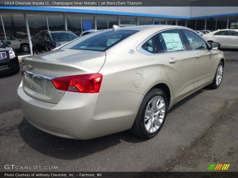 Champagne Silver Metallic / Jet Black/Dark Titanium 2014 Chevrolet Impala LS