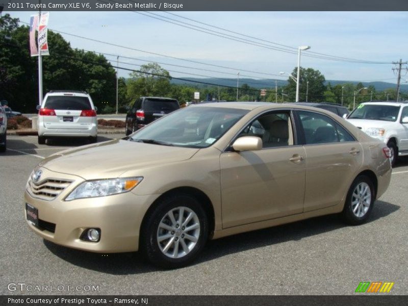 Sandy Beach Metallic / Bisque 2011 Toyota Camry XLE V6