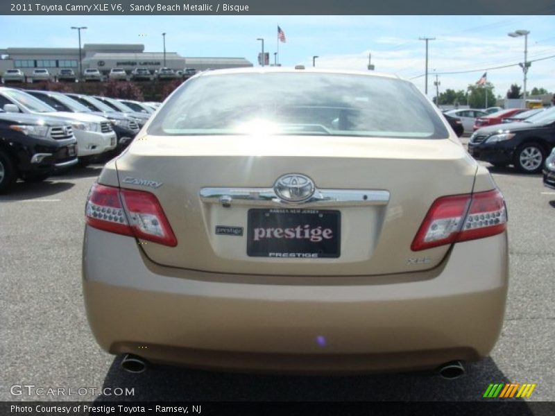 Sandy Beach Metallic / Bisque 2011 Toyota Camry XLE V6