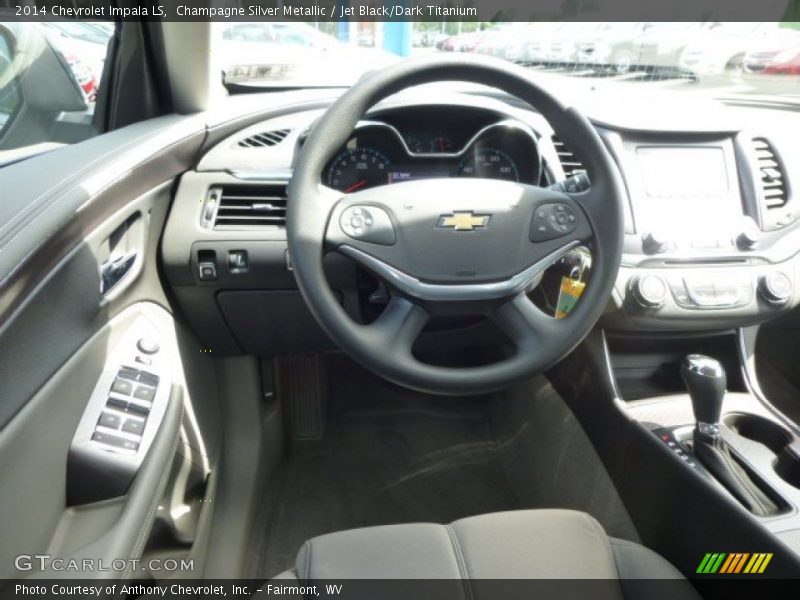 Champagne Silver Metallic / Jet Black/Dark Titanium 2014 Chevrolet Impala LS