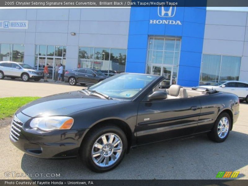 Brilliant Black / Dark Taupe/Medium Taupe 2005 Chrysler Sebring Signature Series Convertible
