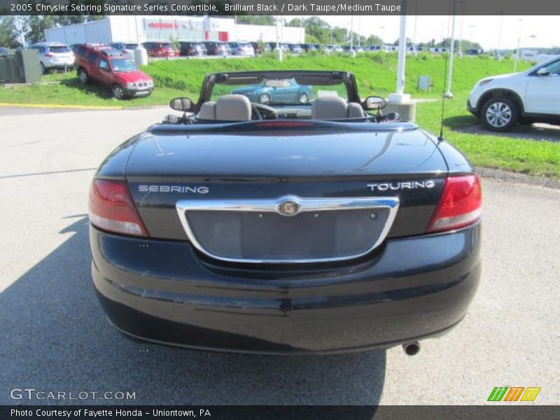 Brilliant Black / Dark Taupe/Medium Taupe 2005 Chrysler Sebring Signature Series Convertible