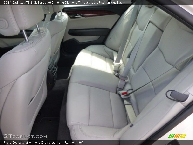 White Diamond Tricoat / Light Platinum/Jet Black 2014 Cadillac ATS 2.0L Turbo AWD