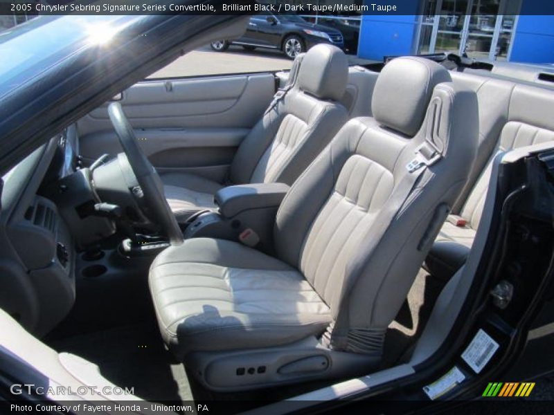 Brilliant Black / Dark Taupe/Medium Taupe 2005 Chrysler Sebring Signature Series Convertible