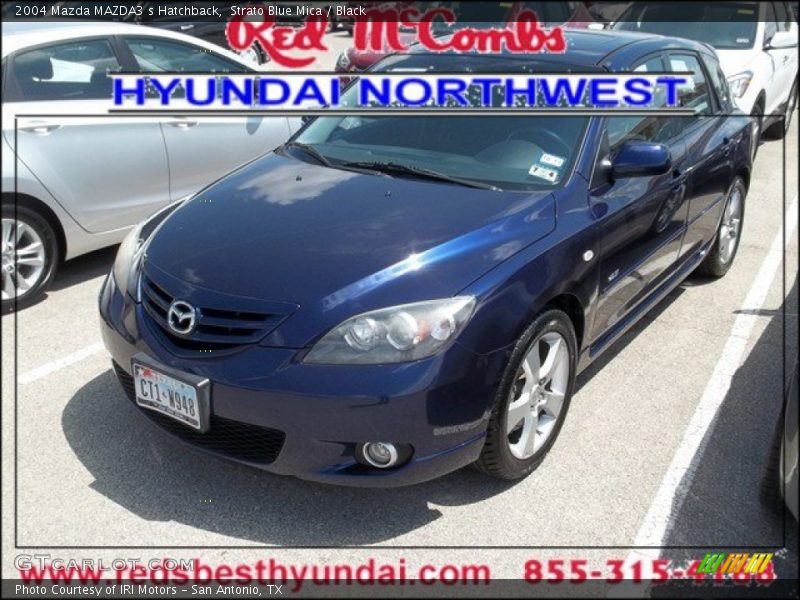 Strato Blue Mica / Black 2004 Mazda MAZDA3 s Hatchback