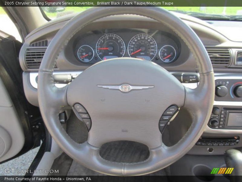 Brilliant Black / Dark Taupe/Medium Taupe 2005 Chrysler Sebring Signature Series Convertible