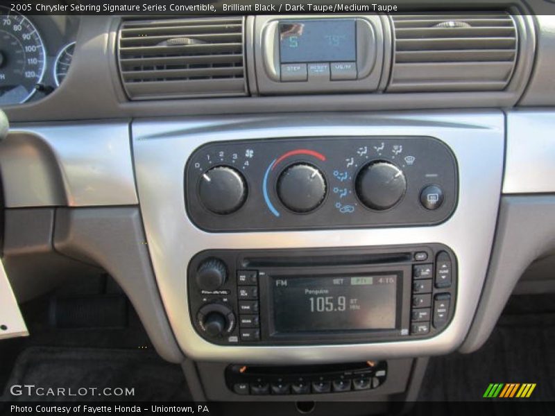 Brilliant Black / Dark Taupe/Medium Taupe 2005 Chrysler Sebring Signature Series Convertible