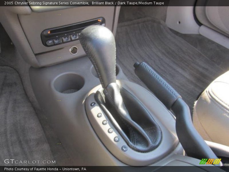 Brilliant Black / Dark Taupe/Medium Taupe 2005 Chrysler Sebring Signature Series Convertible
