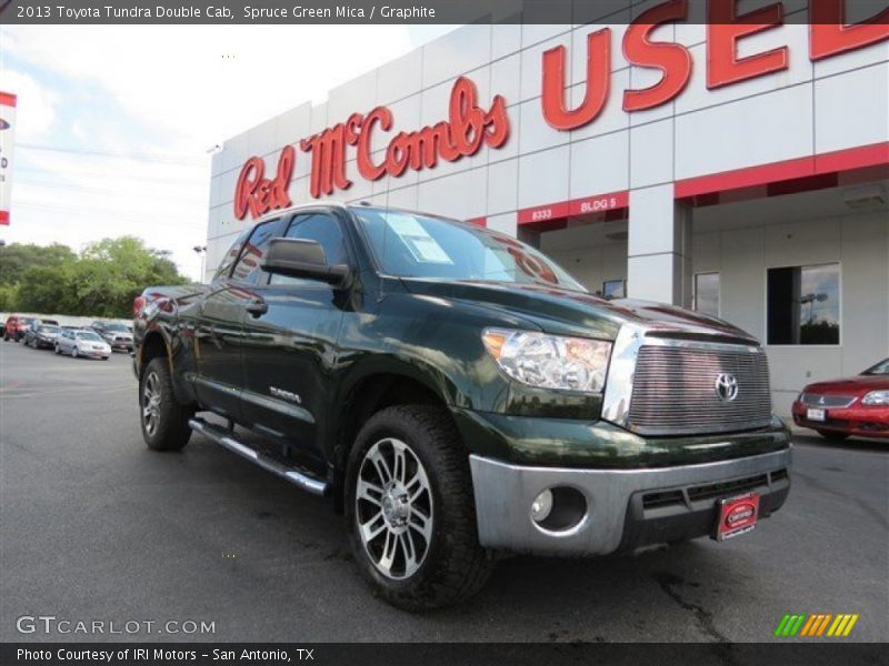 Spruce Green Mica / Graphite 2013 Toyota Tundra Double Cab