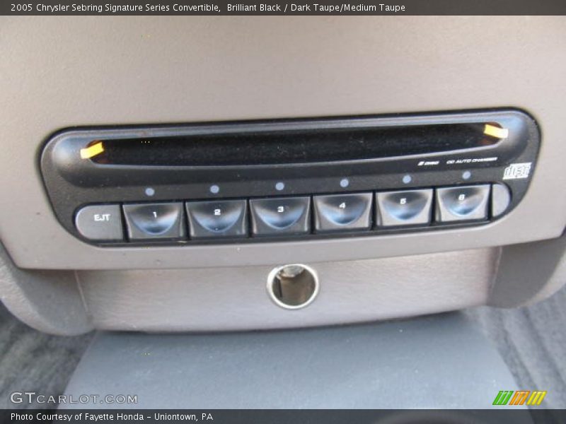 Brilliant Black / Dark Taupe/Medium Taupe 2005 Chrysler Sebring Signature Series Convertible