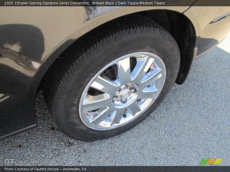 Brilliant Black / Dark Taupe/Medium Taupe 2005 Chrysler Sebring Signature Series Convertible