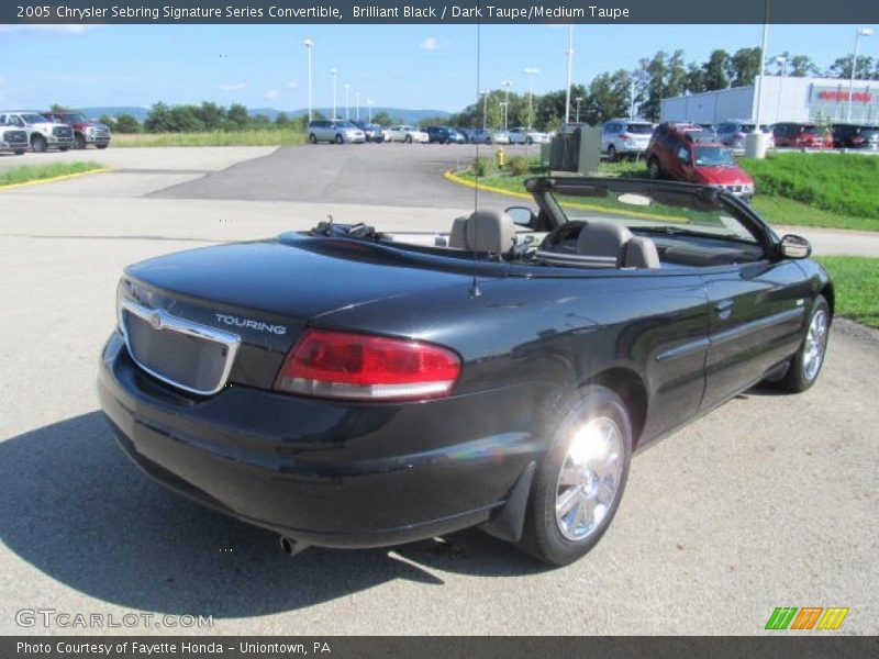 Brilliant Black / Dark Taupe/Medium Taupe 2005 Chrysler Sebring Signature Series Convertible