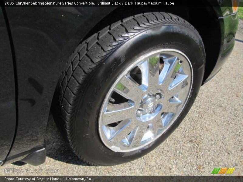 Brilliant Black / Dark Taupe/Medium Taupe 2005 Chrysler Sebring Signature Series Convertible