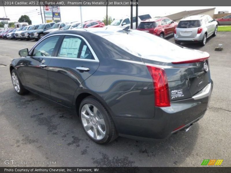 Phantom Gray Metallic / Jet Black/Jet Black 2014 Cadillac ATS 2.0L Turbo AWD