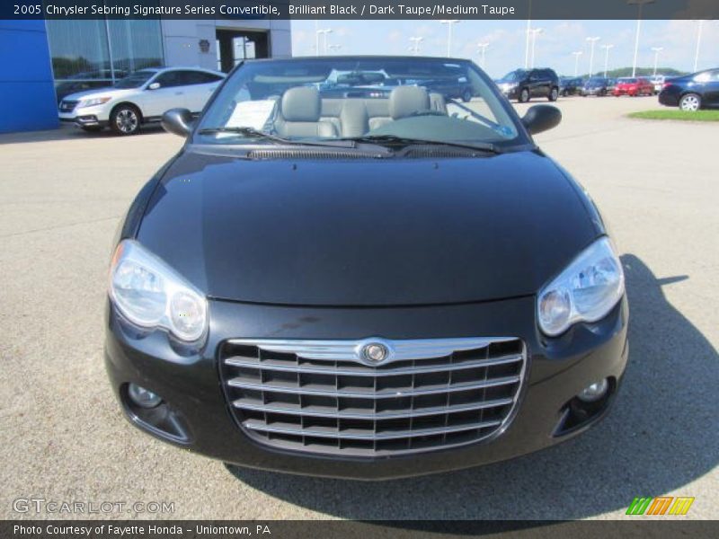 Brilliant Black / Dark Taupe/Medium Taupe 2005 Chrysler Sebring Signature Series Convertible