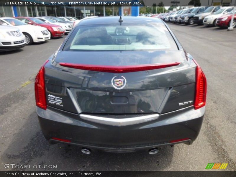 Phantom Gray Metallic / Jet Black/Jet Black 2014 Cadillac ATS 2.0L Turbo AWD