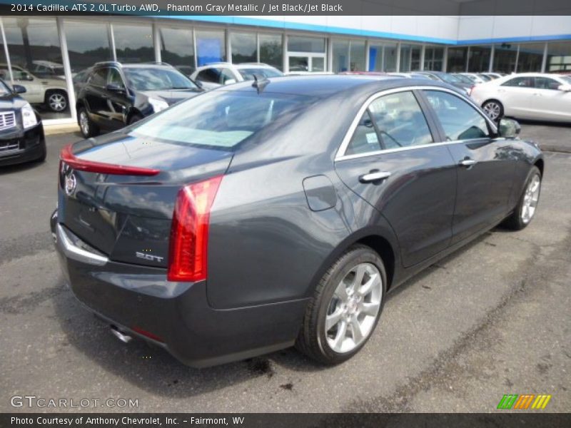 Phantom Gray Metallic / Jet Black/Jet Black 2014 Cadillac ATS 2.0L Turbo AWD