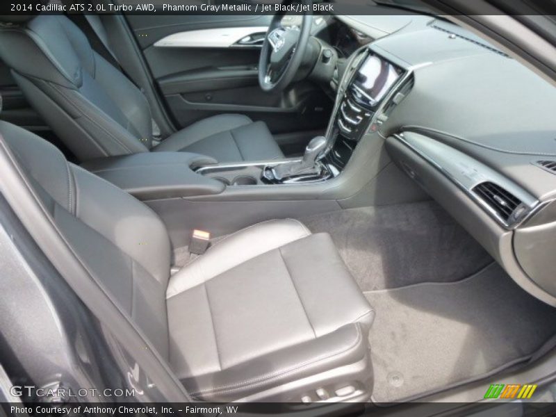 Phantom Gray Metallic / Jet Black/Jet Black 2014 Cadillac ATS 2.0L Turbo AWD