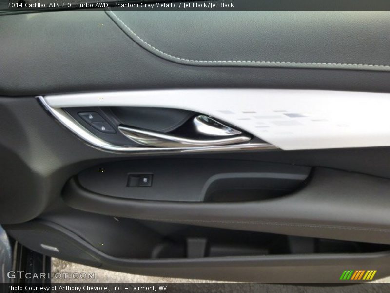 Phantom Gray Metallic / Jet Black/Jet Black 2014 Cadillac ATS 2.0L Turbo AWD