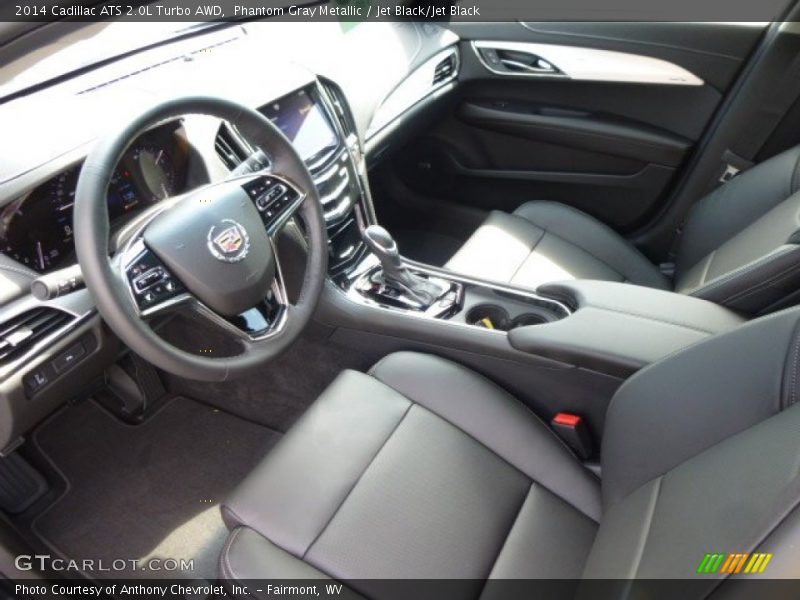 Phantom Gray Metallic / Jet Black/Jet Black 2014 Cadillac ATS 2.0L Turbo AWD