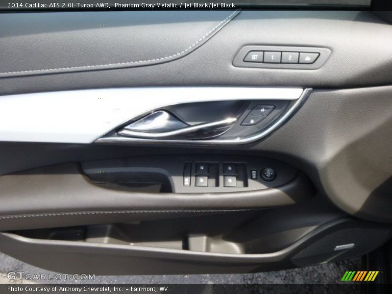 Phantom Gray Metallic / Jet Black/Jet Black 2014 Cadillac ATS 2.0L Turbo AWD
