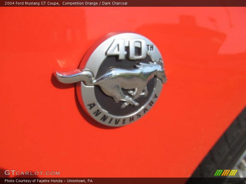 Competition Orange / Dark Charcoal 2004 Ford Mustang GT Coupe