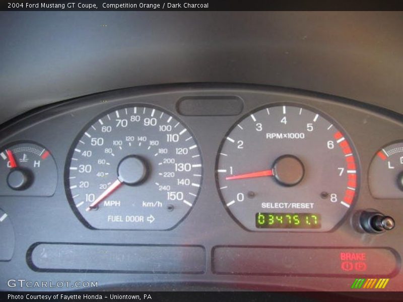 Competition Orange / Dark Charcoal 2004 Ford Mustang GT Coupe