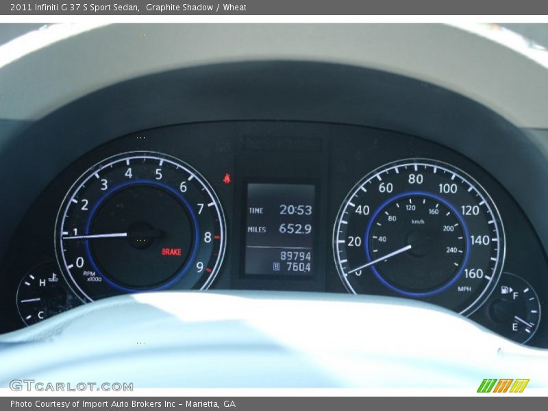 Graphite Shadow / Wheat 2011 Infiniti G 37 S Sport Sedan