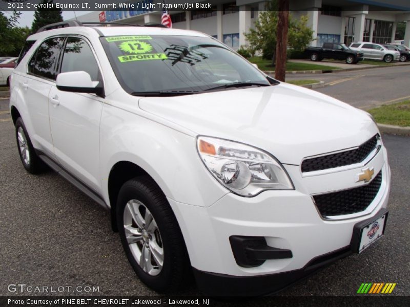 Summit White / Light Titanium/Jet Black 2012 Chevrolet Equinox LT