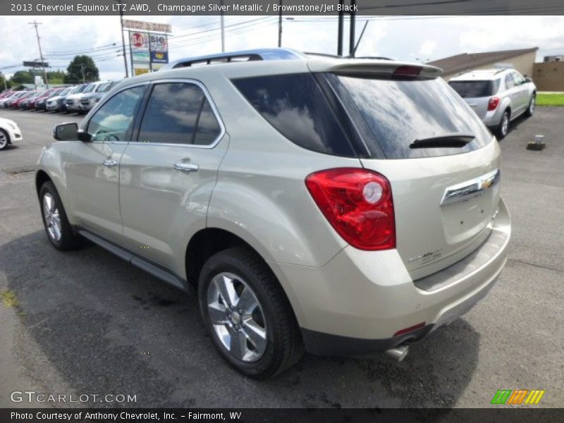 Champagne Silver Metallic / Brownstone/Jet Black 2013 Chevrolet Equinox LTZ AWD