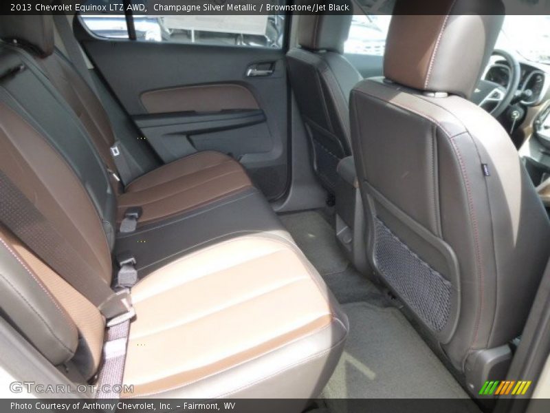 Champagne Silver Metallic / Brownstone/Jet Black 2013 Chevrolet Equinox LTZ AWD
