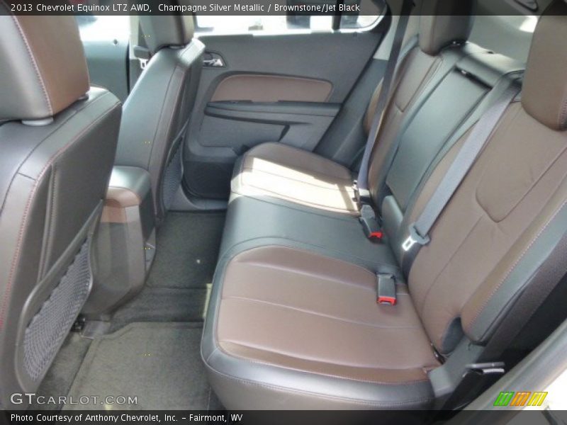 Champagne Silver Metallic / Brownstone/Jet Black 2013 Chevrolet Equinox LTZ AWD