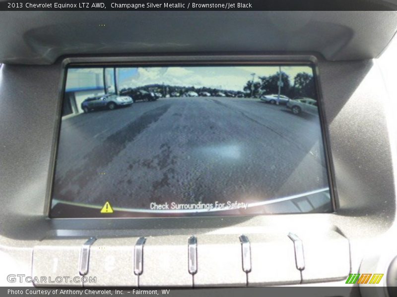 Champagne Silver Metallic / Brownstone/Jet Black 2013 Chevrolet Equinox LTZ AWD