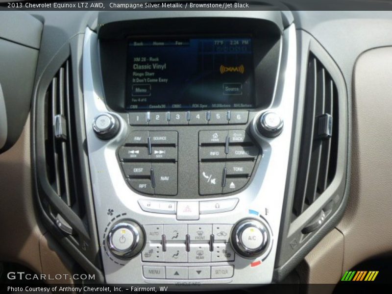 Champagne Silver Metallic / Brownstone/Jet Black 2013 Chevrolet Equinox LTZ AWD
