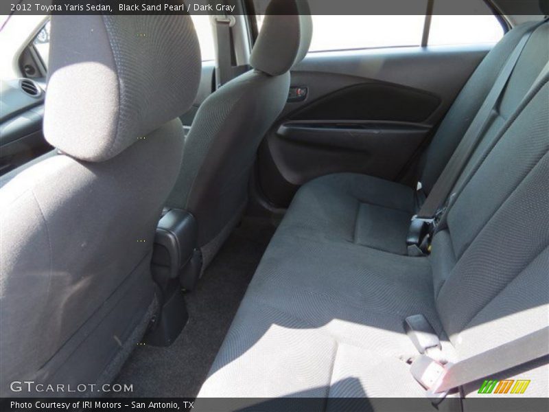 Black Sand Pearl / Dark Gray 2012 Toyota Yaris Sedan