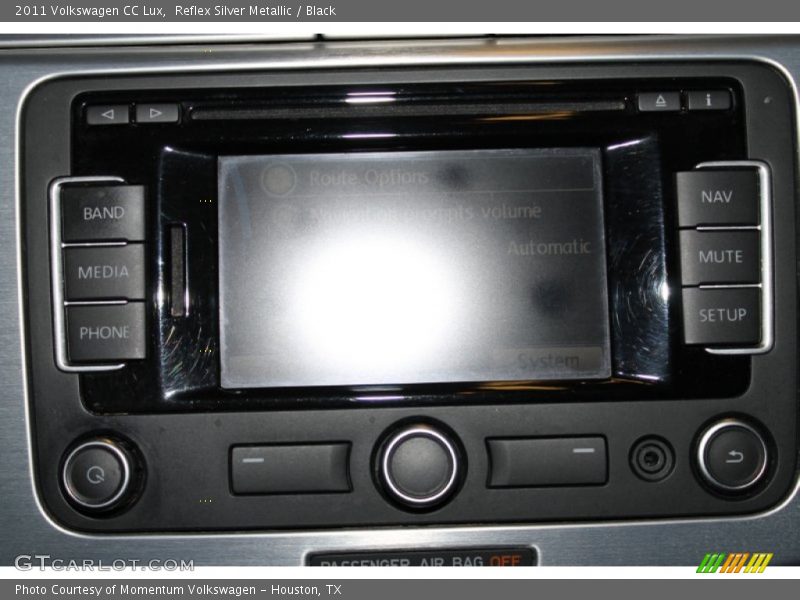 Reflex Silver Metallic / Black 2011 Volkswagen CC Lux