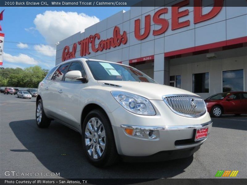 White Diamond Tricoat / Cashmere/Cocoa 2010 Buick Enclave CXL