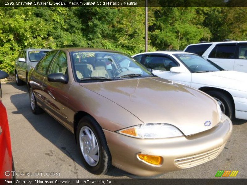 Medium Sunset Gold Metallic / Neutral 1999 Chevrolet Cavalier LS Sedan
