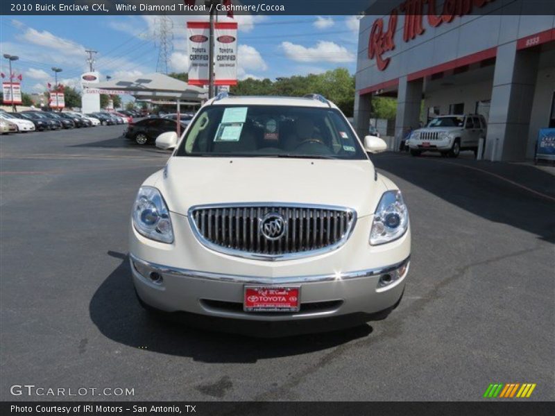 White Diamond Tricoat / Cashmere/Cocoa 2010 Buick Enclave CXL