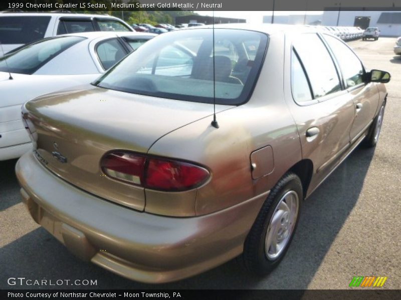 Medium Sunset Gold Metallic / Neutral 1999 Chevrolet Cavalier LS Sedan