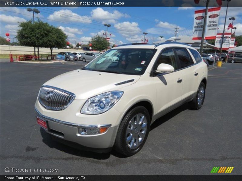 White Diamond Tricoat / Cashmere/Cocoa 2010 Buick Enclave CXL