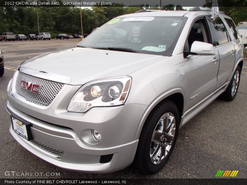 Quicksilver Metallic / Ebony 2012 GMC Acadia Denali AWD