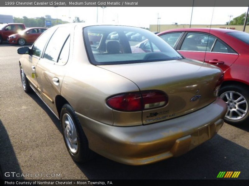 Medium Sunset Gold Metallic / Neutral 1999 Chevrolet Cavalier LS Sedan