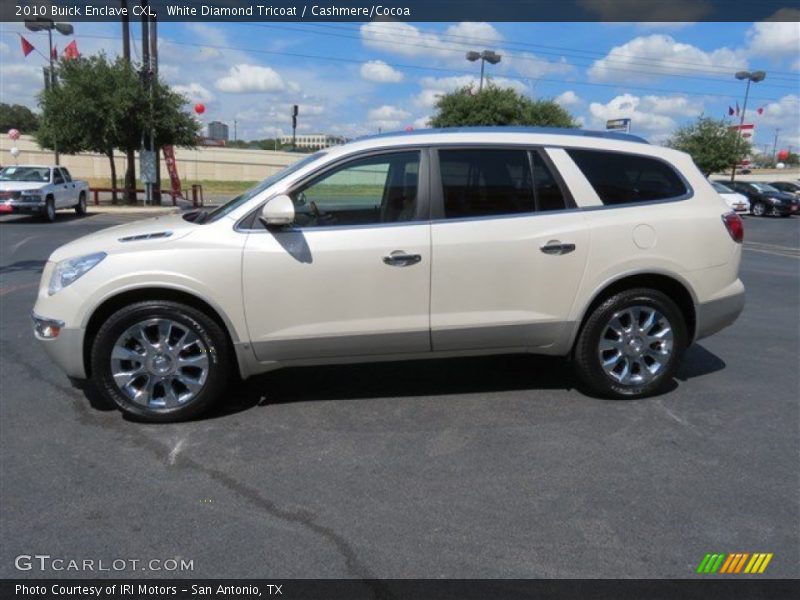 White Diamond Tricoat / Cashmere/Cocoa 2010 Buick Enclave CXL