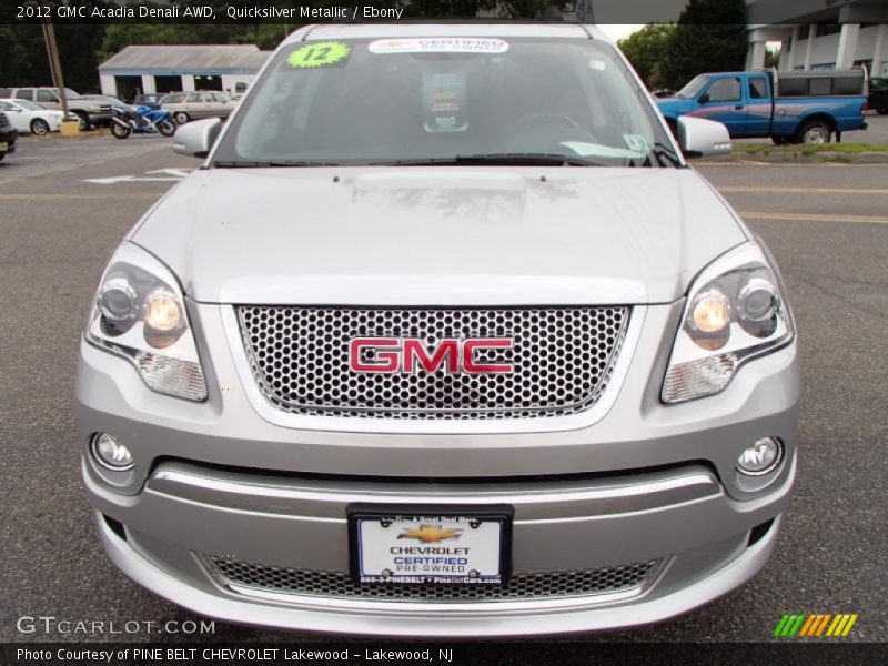 Quicksilver Metallic / Ebony 2012 GMC Acadia Denali AWD