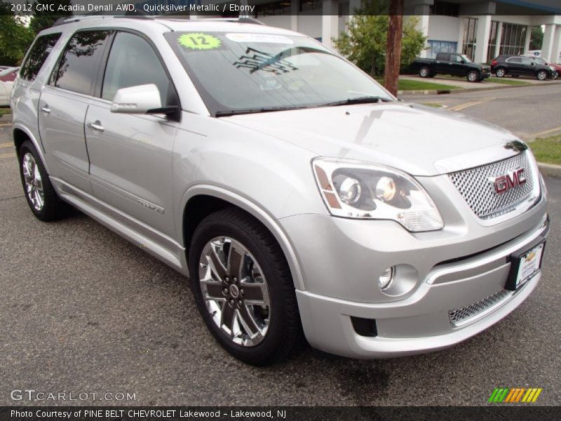 Quicksilver Metallic / Ebony 2012 GMC Acadia Denali AWD