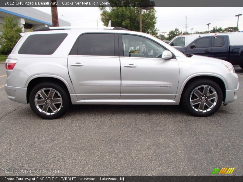 Quicksilver Metallic / Ebony 2012 GMC Acadia Denali AWD